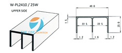 Ray nhựa W-PL2410/25W